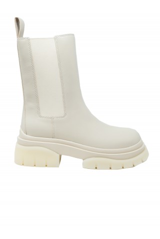 ASH STORM CREAM MUSTANG CREAM ANKLE BOOTS