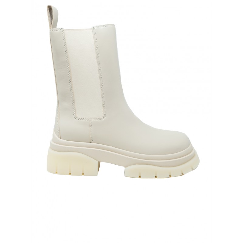 ASH STORM CREAM MUSTANG CREAM ANKLE BOOTS