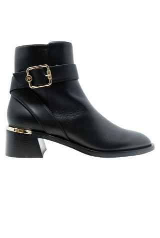 JIMMY CHOO J000154004 BLACK LEATHER CLARICE ANKLE BOOTS