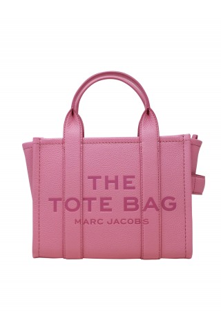 MARC JACOBS H009L01SP21 675 PINK CANDY LEATHER THE MINI TOTE BAG