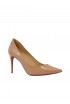 CHRISTIAN LOUBOUTIN 1221056 N295 NUDE PATENT LEATHER SPORTY KATE 85 PUMPS